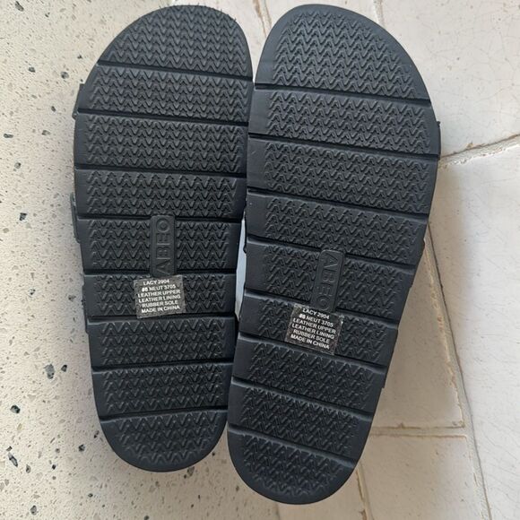 ABEO Lanai (Lacy) Women’s Size 9 Black Leather Sandals Comfortable Casual NWOB - Picture 8 of 12